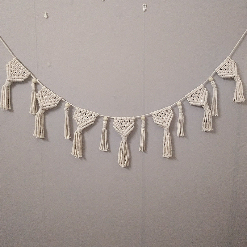 Macrame Decorative Wall Garland | High & Bury