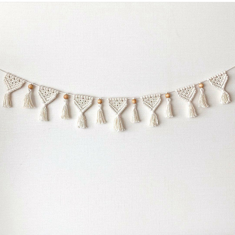 Macrame Decorative Wall Garland | High & Bury