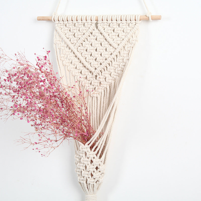 Macrame Decorative Wall Hanging White | High & Bury