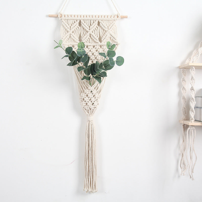 Macrame Decorative Wall Hanging White | High & Bury