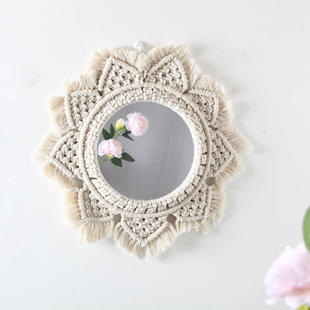 Macrame Decorative Wall Mirror | High & Bury