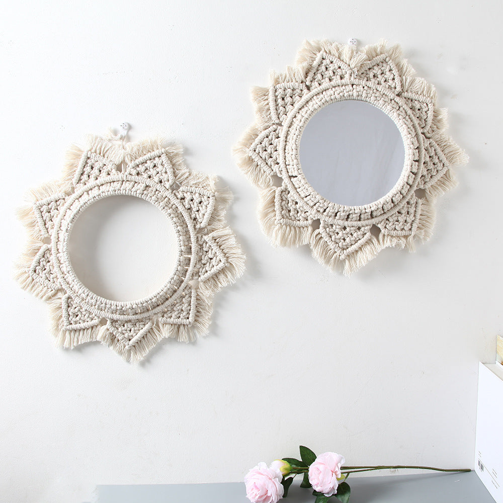 Macrame Decorative Wall Mirror | High & Bury