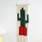 Macrame Desert Cactus Wall Hanging Decor | High & Bury