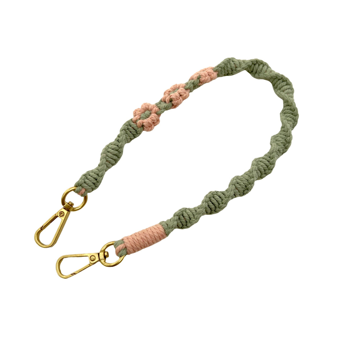 Macrame Dog Leash with Floral Accents | High & Bury