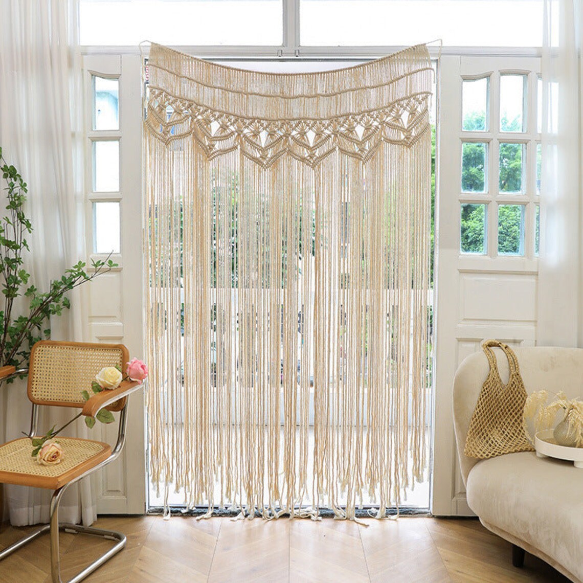 Macrame Door Curtain | High & Bury