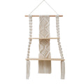 Macrame Floating Wall Shelf Organizer | High & Bury
