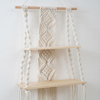 Macrame Floating Wall Shelf Organizer | High & Bury