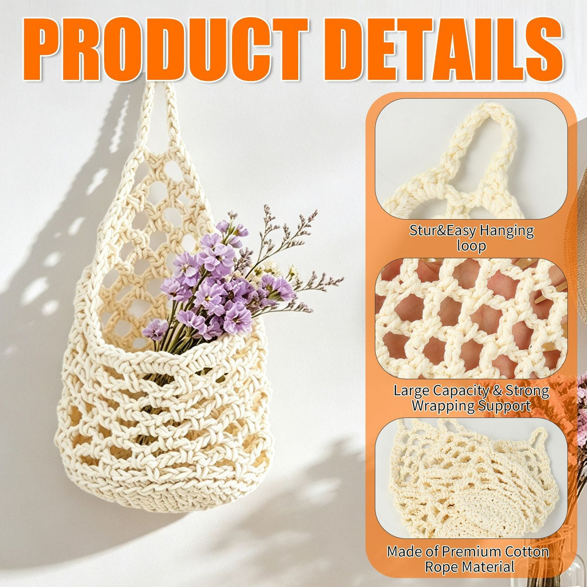 Macrame Flower Basket | High & Bury