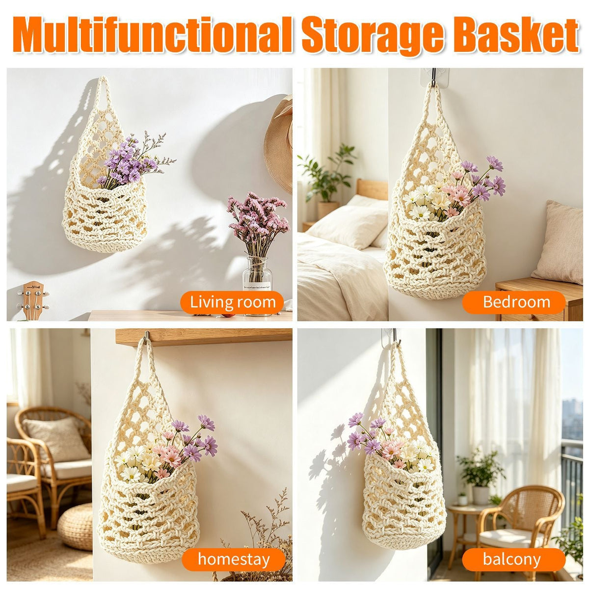 Macrame Flower Basket | High & Bury
