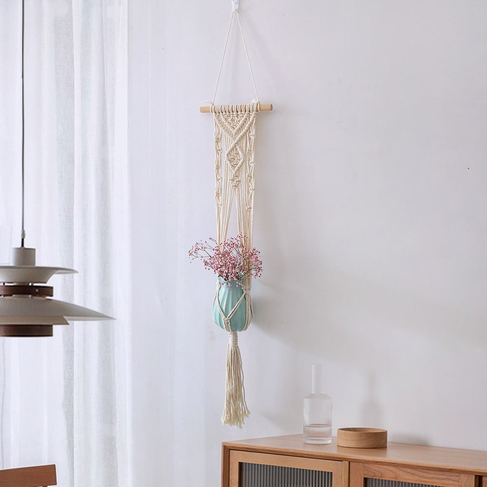 Macrame Flower Holder with Elegant Design | High & Bury