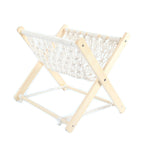 Macrame Folding Hammock-Style Storage Rack | High & Bury