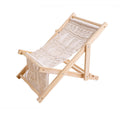 Macrame Folding Lounge Chair | High & Bury