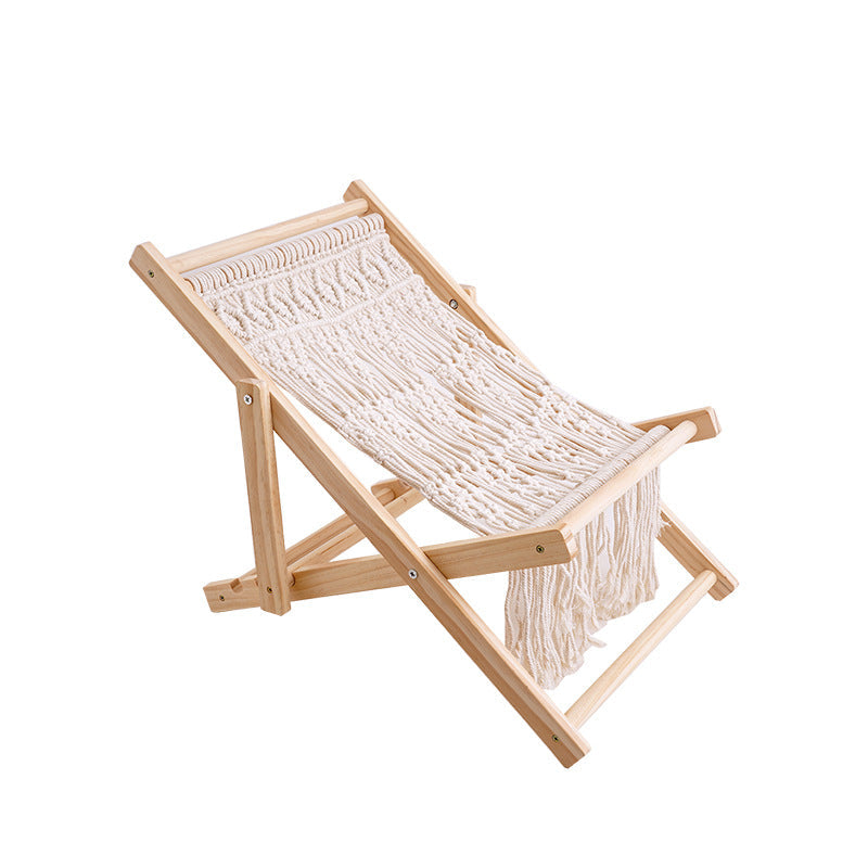 Macrame Folding Lounge Chair | High & Bury