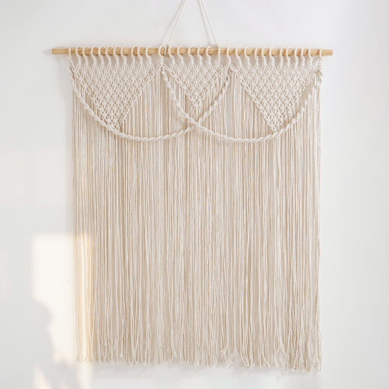 Macrame Fringe Wall Hanging Tapestry | High & Bury