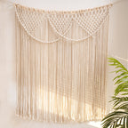 Macrame Fringe Wall Hanging Tapestry | High & Bury