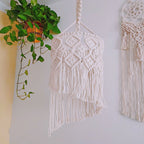 Macrame Hanging Lamp Shade | High & Bury