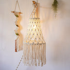Macrame Hanging Lantern 12 × 30 Inch | High & Bury