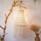 Macrame Hanging Lantern 12 × 30 Inch | High & Bury