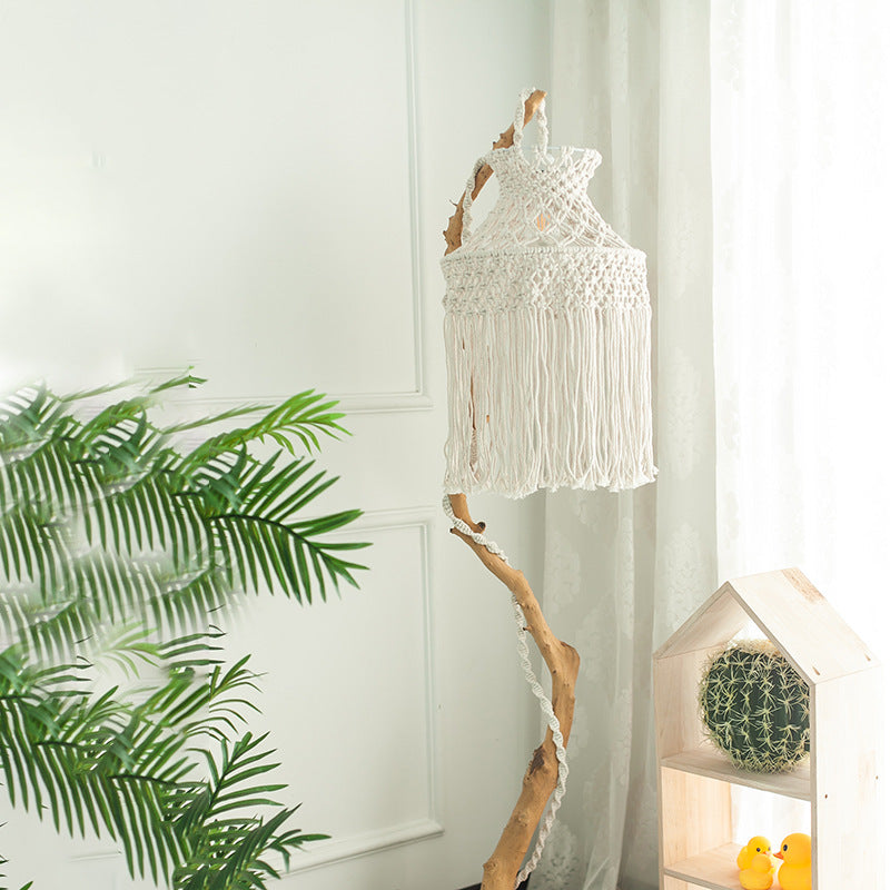 Macrame Hanging Pendant Light | High & Bury