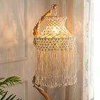 Macrame Hanging Pendant Light | High & Bury