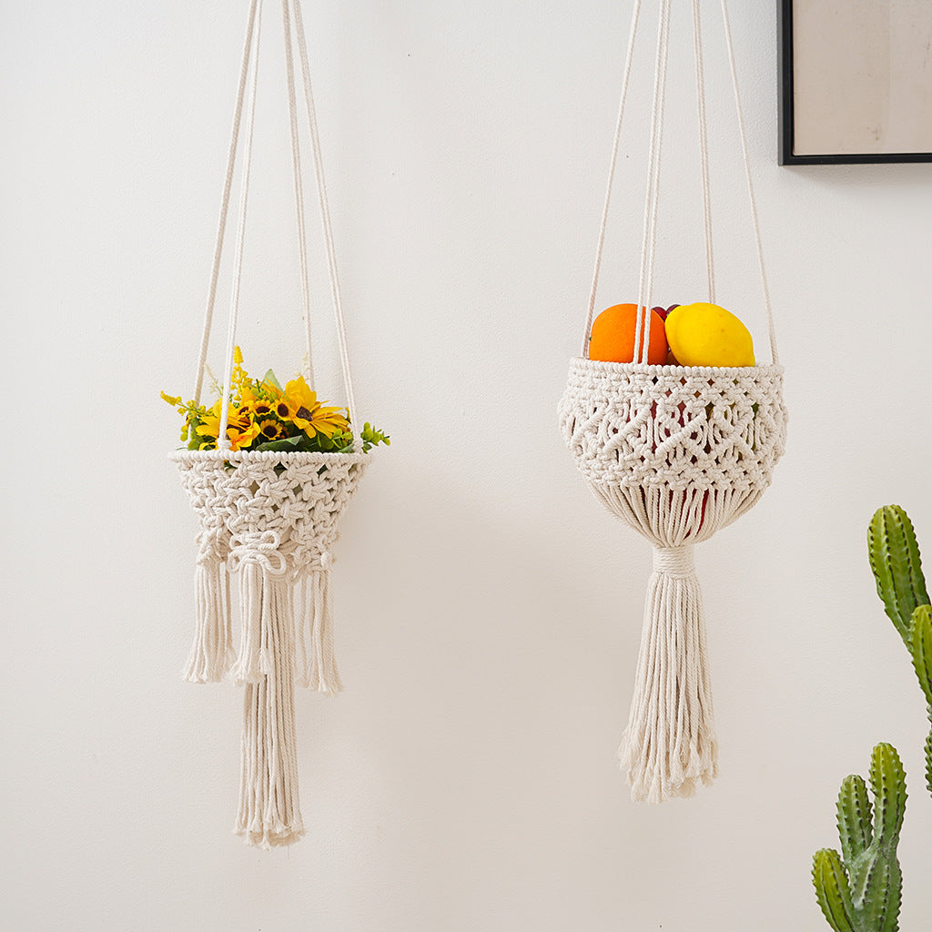 Macrame Hanging Plant Basket | High & Bury