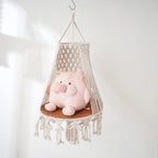 Macrame Hanging Plant Holder Off White | High & Bury