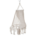 Macrame Hanging Plant Holder Off White | High & Bury