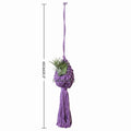 Macrame Hanging Plant Holder with Decorative Tassel | High & Bury