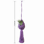 Macrame Hanging Plant Holder with Decorative Tassel | High & Bury