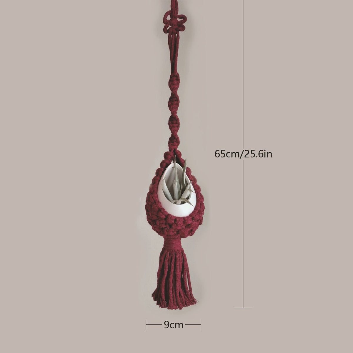 Macrame Hanging Planter Holder | High & Bury