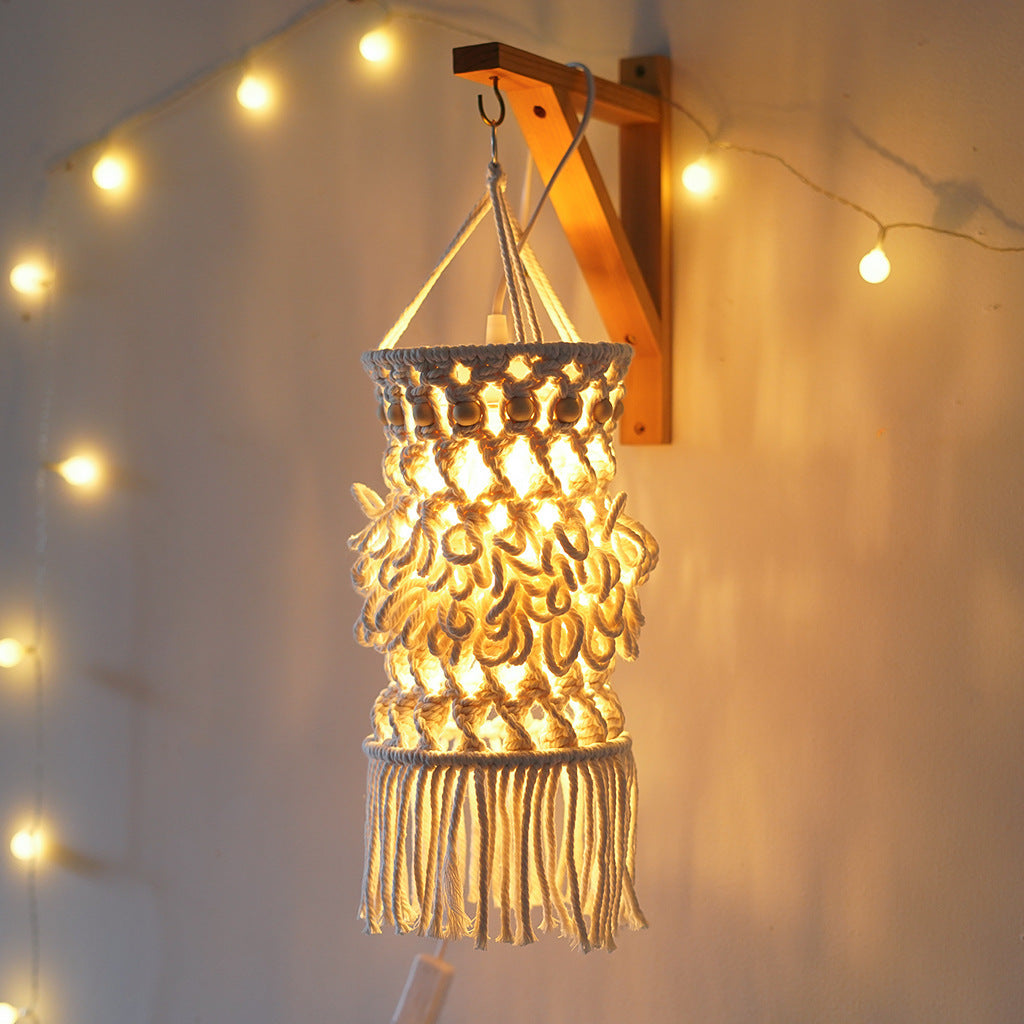 Macrame Hanging Planter Off White | High & Bury