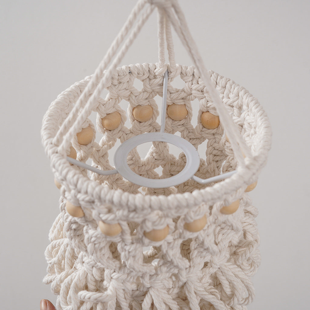 Macrame Hanging Planter Off White | High & Bury