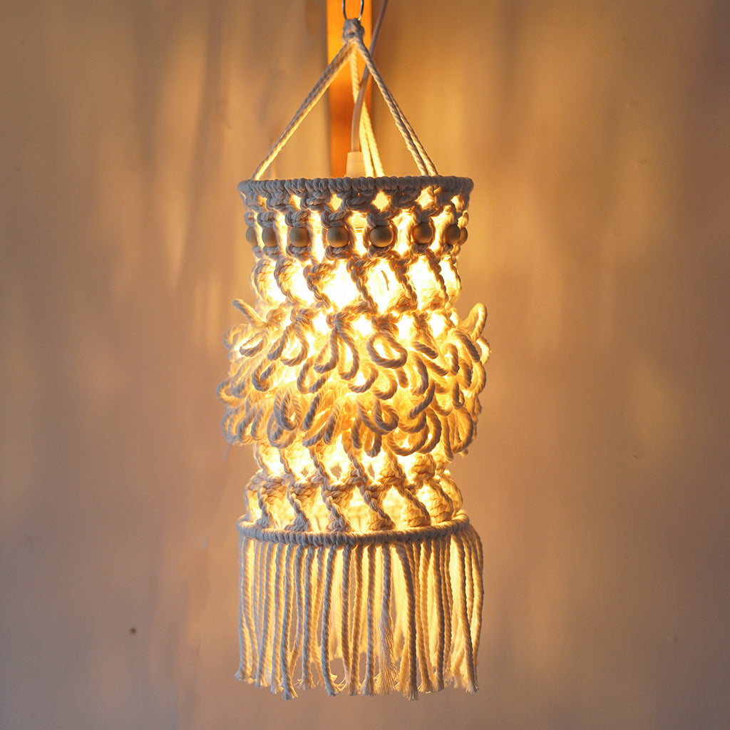 Macrame Hanging Planter Off White | High & Bury