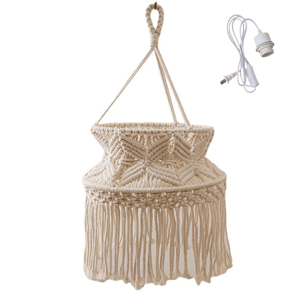 Macrame Hanging Planter Single Shade Plug-in | High & Bury