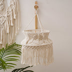 Macrame Hanging Planter Single Shade Plug-in | High & Bury