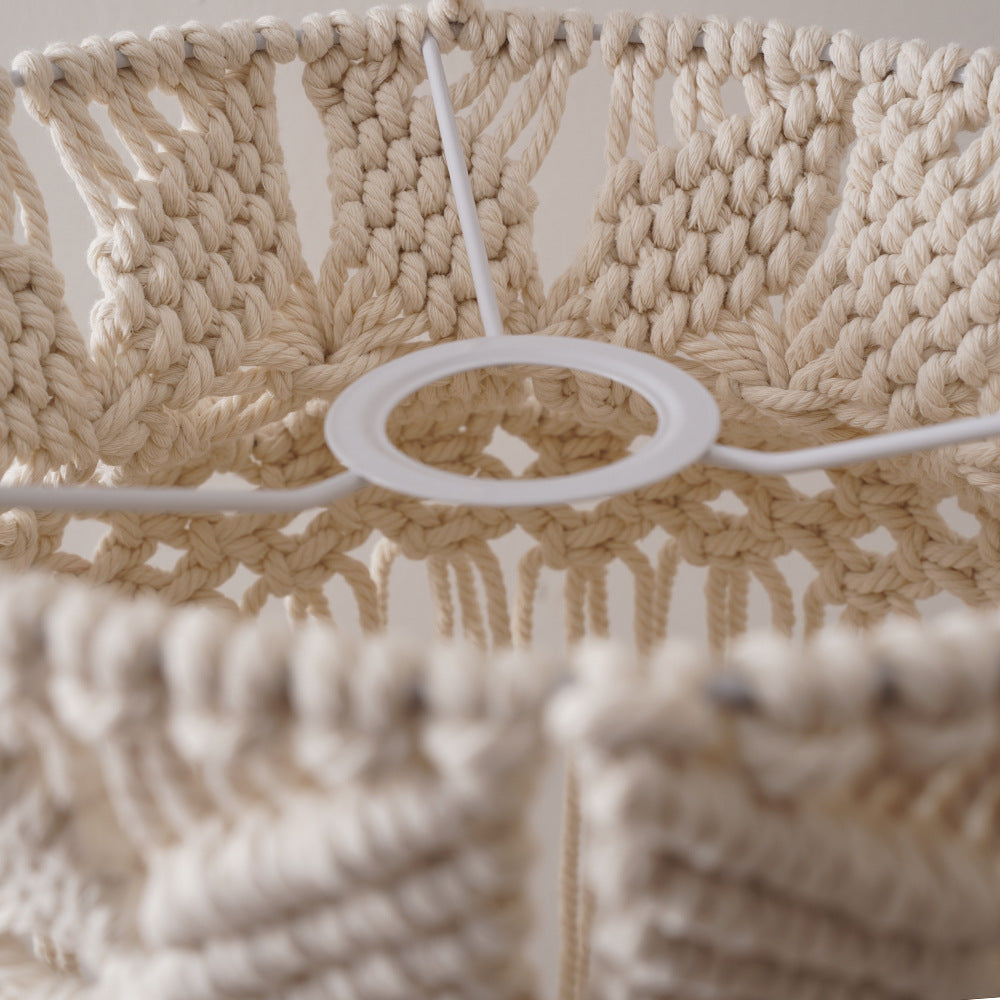 Macrame Hanging Planter Single Shade Plug-in | High & Bury
