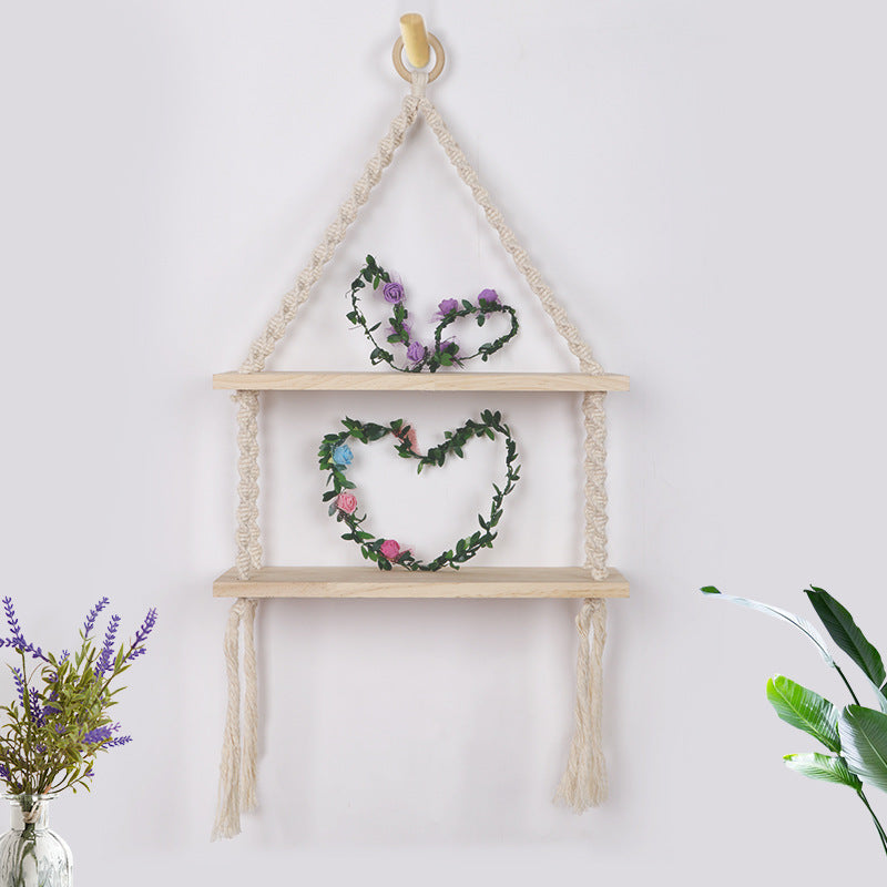 Macrame Hanging Shelf Shelving | High & Bury