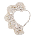 Macrame Heart-Shaped Wall Hanging Decor | High & Bury