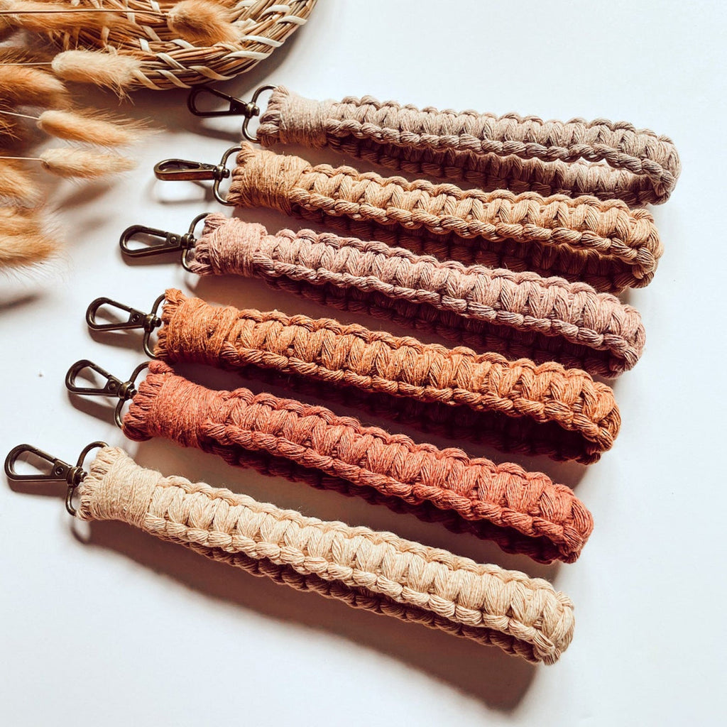 Macrame Keychain Holder with Clip | High & Bury