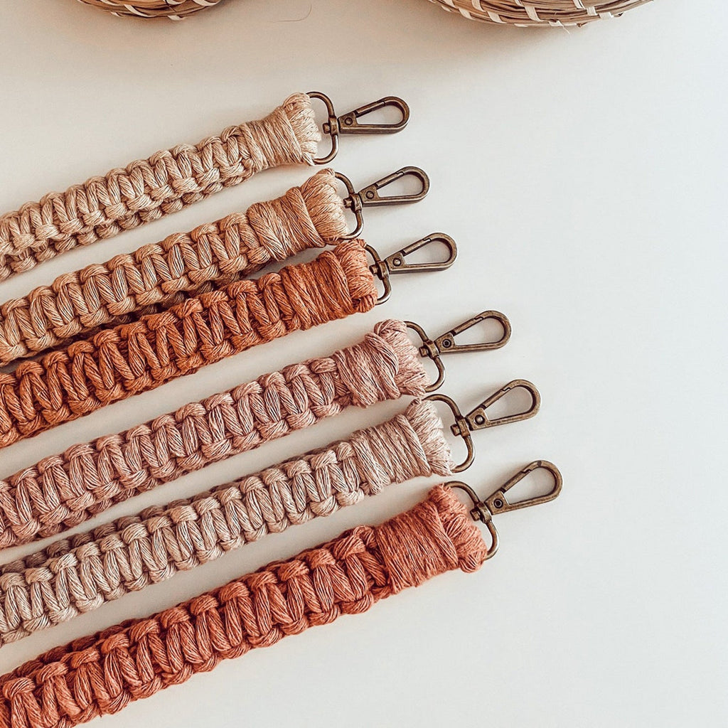 Macrame Keychain Holder with Clip | High & Bury