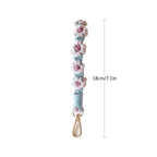 Macrame Keychain Holder with Floral Design | High & Bury