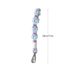 Macrame Keychain Holder with Floral Design | High & Bury