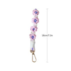 Macrame Keychain Holder with Floral Design | High & Bury