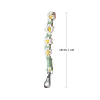 Macrame Keychain Holder with Floral Design | High & Bury