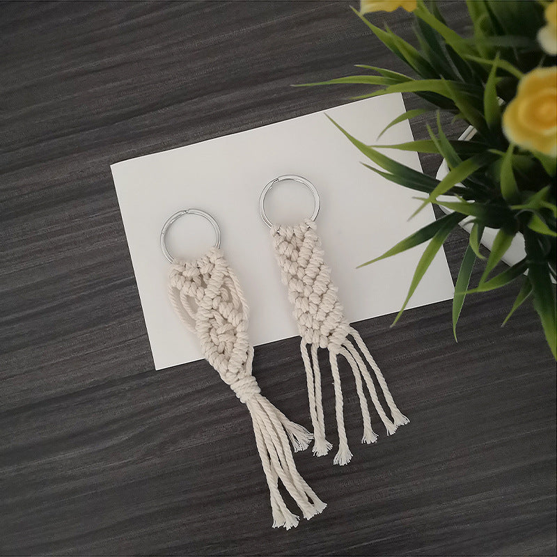 Macrame Keychain Set with Decorative Fringes | High & Bury