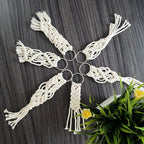 Macrame Keychain Set with Decorative Fringes | High & Bury