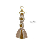 Macrame Keychain Strap with Floral Design | High & Bury