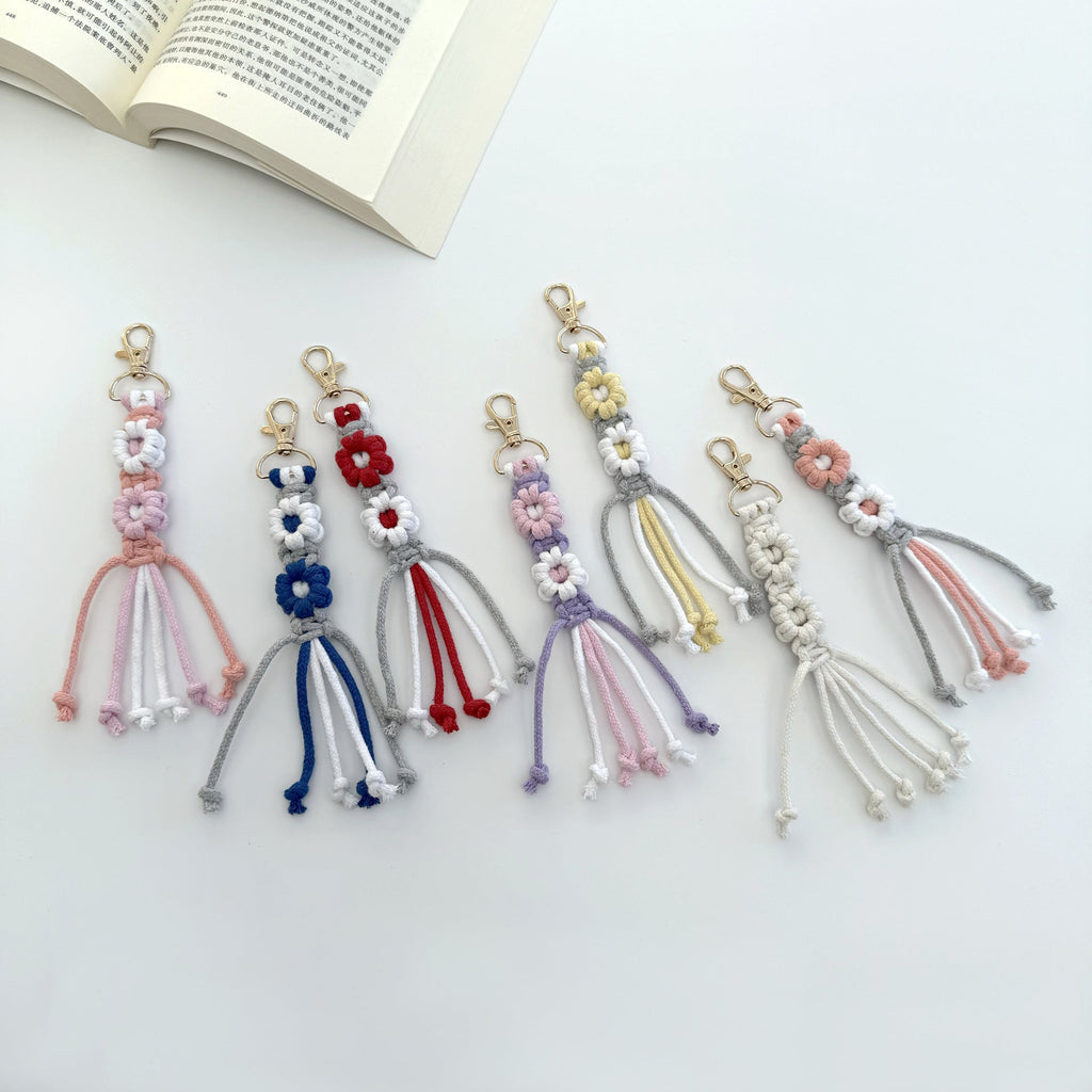 Macrame Keychain with Tassel | High & Bury