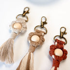 Macrame Keychain with Wooden Accents | High & Bury