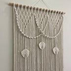 Macrame Leaf Motif Wall Hanging | High & Bury